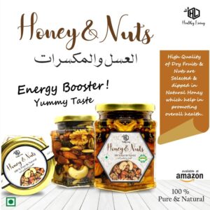 Honey and Nuts | 100% Pure and Natural Honey with Dry fruit and Nuts (350 Gram)