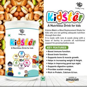 Kidster Nutritious Drink, Meal Replacement Shake for Kids, Suitable for Children 2 Years & Above, Pack of 1